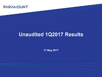 Q1 Financial Year 2017 Results