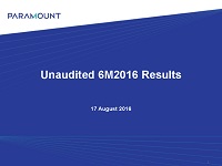 Q2 Financial Year 2016 Results
