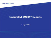 Q2 Financial Year 2017 Results