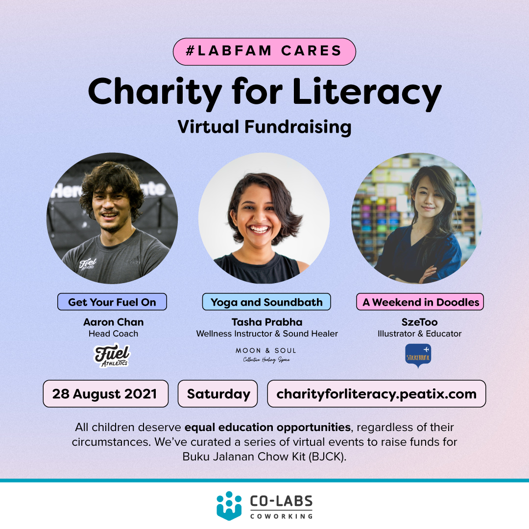 Co-labs Coworking Charity for Literacy