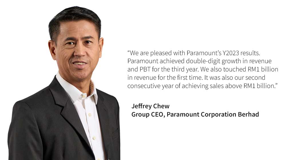 Jeffrey Chew Group CEO Paramount Corporation Berhad