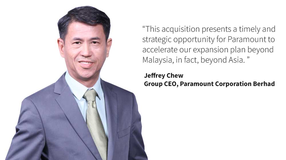 Jeffrey Chew Group CEO Paramount Corp