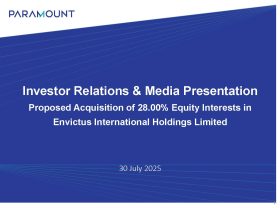 PCB IR & media presentation 30 Jul