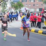 Paramount's team member Sean Looi running for Bursa Bull Charge