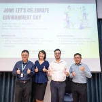 Benjamin Teo, Chee Siew Pin and Wang Chong Hwa at the talk for World Environment Day