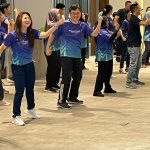 Chee Siew Pin enjoying workout with Paramount staff
