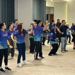 Paramount Property central team enjoying a sweat