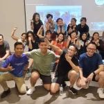 Paramount corporate team all smiles after the workout