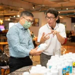 Wang Chong Hwa at the Bio Terra Solutions booth